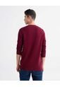 Saco Para Hombre Cuello Redondo Color Vino Marca Seven Seven #45330238 de Seven Seven