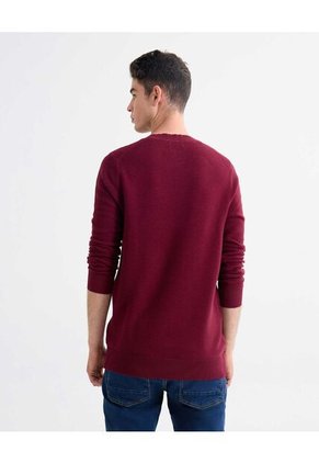 Saco Para Hombre Cuello Redondo Color Vino Marca Seven Seven #45330238