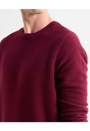 Saco Para Hombre Cuello Redondo Color Vino Marca Seven Seven #45330238