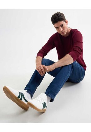 Saco Para Hombre Cuello Redondo Color Vino Marca Seven Seven #45330238