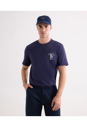 Camiseta Para Hombre Manga Corta Cuello Redondo Color Morado Marca Seven Seven #45092750