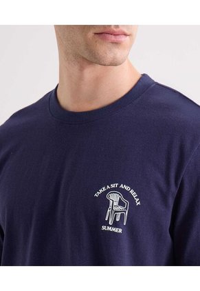 Camiseta Para Hombre Manga Corta Cuello Redondo Color Morado Marca Seven Seven #45092750