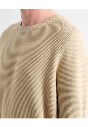 Saco Para Hombre Cuello Redondo Color Beige Marca Seven Seven #45330239