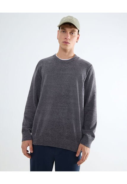Saco Para Hombre Cuello Redondo Color Cafe Oscuro Marca Seven Seven #45330230