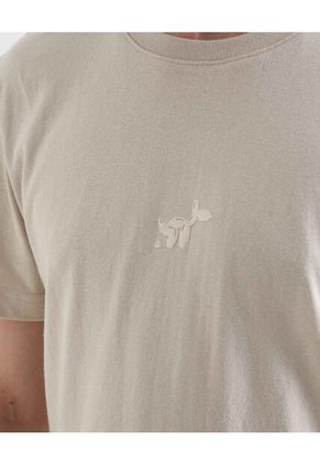 Camiseta Para Hombre Manga Corta Cuello Redondo Color Beige Marca Seven Seven #45092749