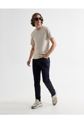 Camiseta Para Hombre Manga Corta Cuello Redondo Color Beige Marca Seven Seven #45092749