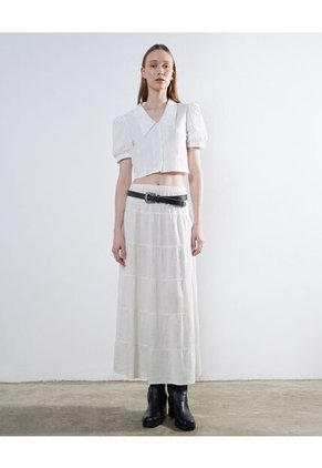 Blusa Para Mujer Manga Corta Color Blanco Marca Seven Seven #28123943