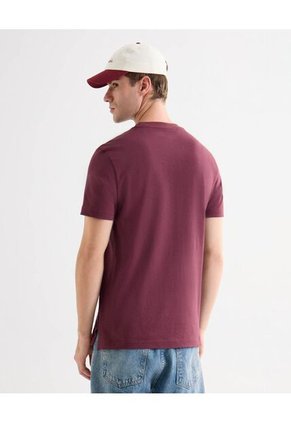 Camiseta Para Hombre Manga Corta Cuello Redondo Color Vino Marca Seven Seven #45092751