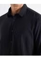 Camisa Para Hombre Manga Larga Sin Bolsillo Cuello Casual M Color Negro Marca Seven Seven #45012197 de Seven Seven