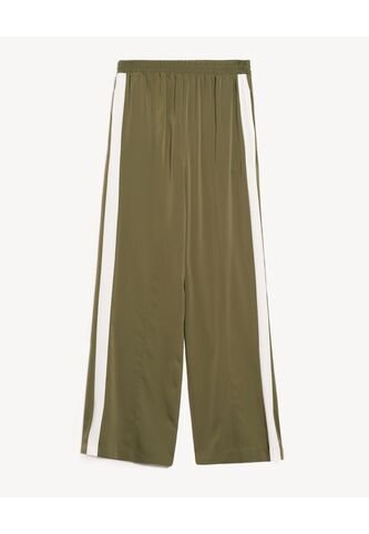 Pantalón Con Bloques Laterales  Para Mujer Verde Seven Seven Seven Seven