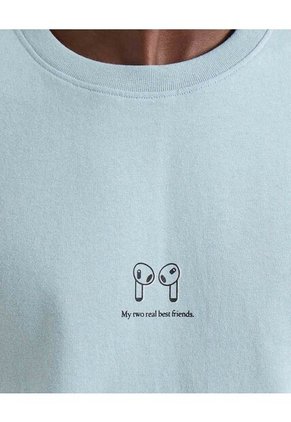 Camiseta Para Hombre Manga Corta Cuello Redondo Color Azul Marca Seven Seven #45092659