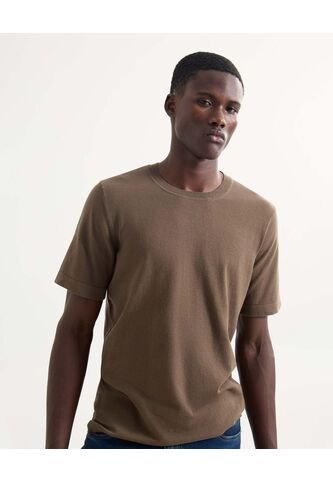 Camiseta Para Hombre Manga Corta Cuello Redondo Color Verde Marca Seven Seven #45092700 Seven Seven