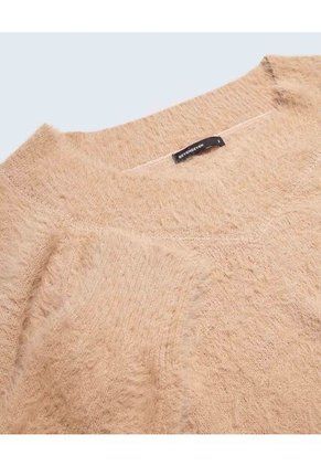 Saco Para Mujer Cuello V Color Camel Marca Seven Seven #28330661