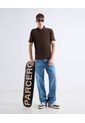Polo Tejido Con Zipper  Para Hombre Café Seven Seven de Seven Seven