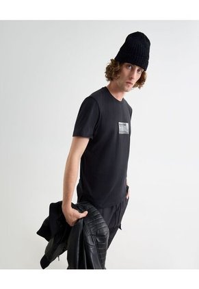 Camiseta Para Hombre Manga Corta Cuello Redondo Color Negro Marca Seven Seven #45092748