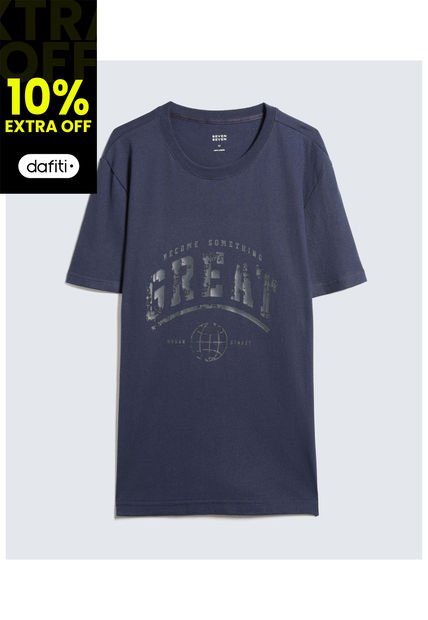Camiseta Para Hombre Manga Corta Color Azul Oscuro Marca Seven Seven #45092628