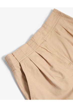 Short Para Mujer Multiusos Plano Color Camel Marca Seven Seven #28191115
