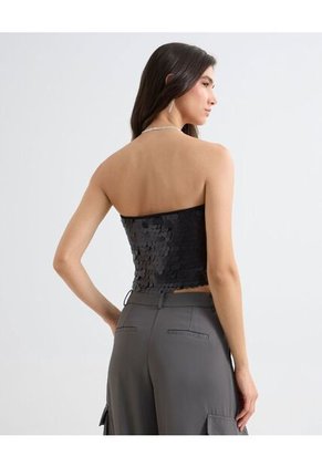 Blusa Para Mujer Manga Sisa Color Negro Marca Seven Seven #28124028