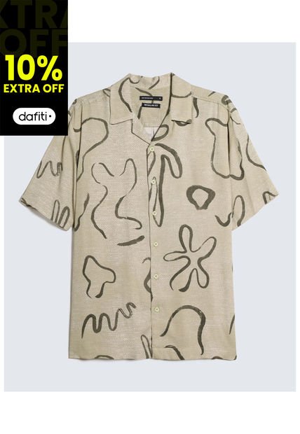 Camisa Para Hombre Manga Corta  Color Verde Claro Marca Seven Seven #45012092