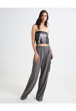 Blusa Para Mujer Manga Sisa Color Negro Marca Seven Seven #28124028