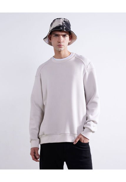 Buzo Para Hombre Cuello Redondo Color Gris  Marca Seven Seven #45060651