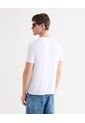 Camiseta Básica Cuello Redondo  Para Hombre Blanco Seven Seven de Seven Seven