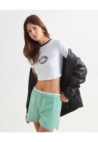 Camiseta Para Mujer Manga Corta Color Blanco Marca Seven Seven #28096170 Seven Seven