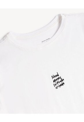 Camiseta Para Mujer Manga Corta Cuello Redondo Color Crudo Marca Seven Seven #28096549