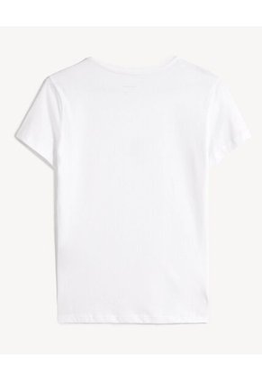 Camiseta Para Mujer Manga Corta Cuello Redondo Color Crudo Marca Seven Seven #28096549