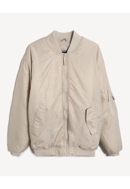 Chaqueta  Para Hombre Bomber Color Beige Marca Seven Seven #45080494