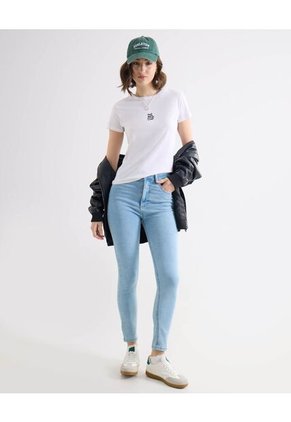 Camiseta Para Mujer Manga Corta Cuello Redondo Color Crudo Marca Seven Seven #28096549