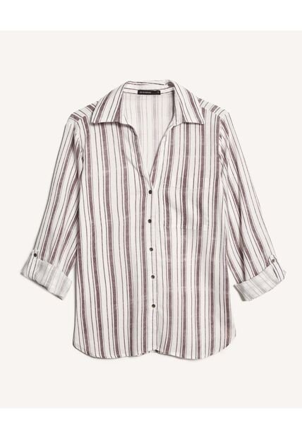 Blusa Para Mujer Manga Larga Color Crudo Marca Seven Seven #28124079