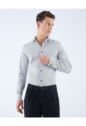 Camisa Para Hombre Manga Larga  Color Verde Oscuro Marca Seven Seven #45012064