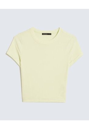 Camiseta Para Mujer Manga Corta Cuello Redondo Color Verde Claro Marca Seven Seven #28096180