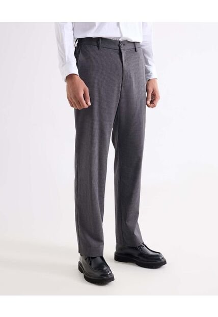 Pantalón Trouser Straigth  Para Hombre Gris Seven Seven