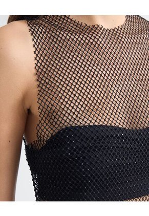 Camiseta Para Mujer Manga Sisa Color Negro Marca Seven Seven #28096003