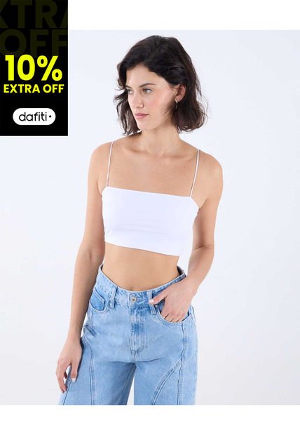 Camiseta Para Mujer Manga Sisa Color Blanco Marca Seven Seven #28096050