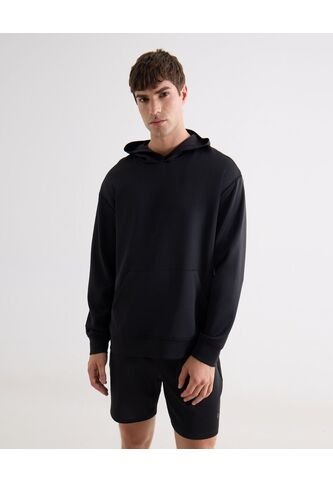 Hoodie Deportivo  Para Hombre Negro Seven Seven Seven Seven