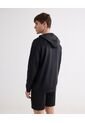 Hoodie Deportivo  Para Hombre Negro Seven Seven de Seven Seven