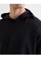 Hoodie Deportivo  Para Hombre Negro Seven Seven de Seven Seven