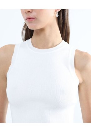 Camiseta Para Mujer Manga Sisa Cuello Redondo Color Crudo Marca Seven Seven #28095505