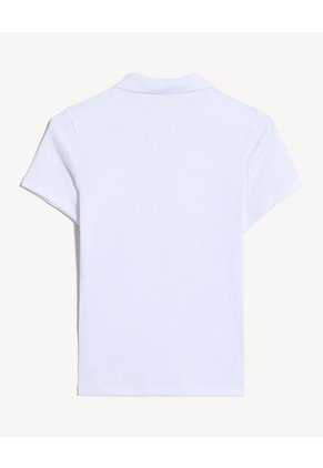 Camiseta  Para Mujer Manga Corta Moda Color Marfil Marca Seven Seven #28097571