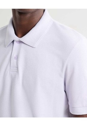 Polo Para Hombre Cuello Tejido  Color Lila Marca Seven Seven #45110879