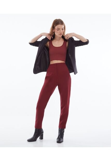 Pantalón Casual  Para Mujer Vino Seven Seven