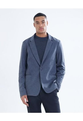 Blazer Desestructurado Con Botón   Para Hombre Negro Seven Seven