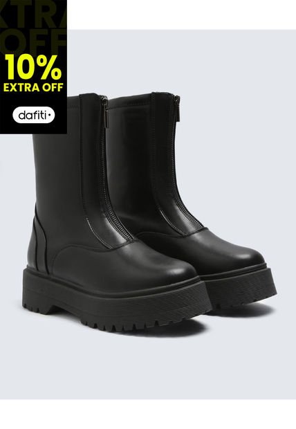 Botas Para Mujer Botin Color Negro Marca Seven Seven #28670081