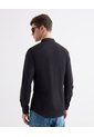 Camisa Cuello Mao  Para Hombre Negro Seven Seven de Seven Seven