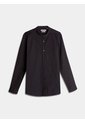 Camisa Cuello Mao  Para Hombre Negro Seven Seven de Seven Seven