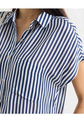Blusa Para Mujer Manga Corta Color Azul Marca Seven Seven #28124014