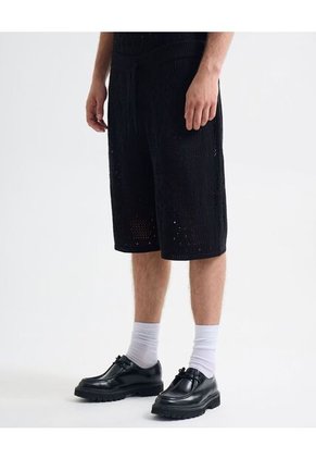 Bermuda Para Hombre Regular Largo Color Negro Marca Seven Seven #45100712